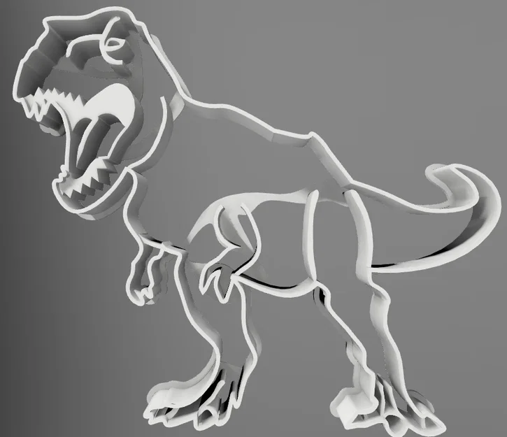 Khuôn cắt bánh quy T-Rex (T-Rex Cookie Cutter) - Image 4