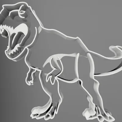 Khuôn cắt bánh quy T-Rex (T-Rex Cookie Cutter)
