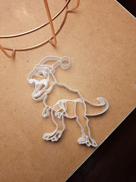 Khuôn cắt bánh quy T-Rex Giáng Sinh - Image 1