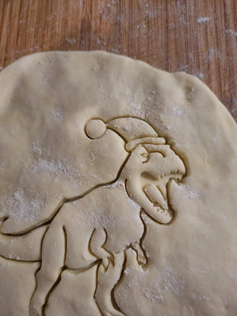 Khuôn cắt bánh quy T-Rex Giáng Sinh - Image 3