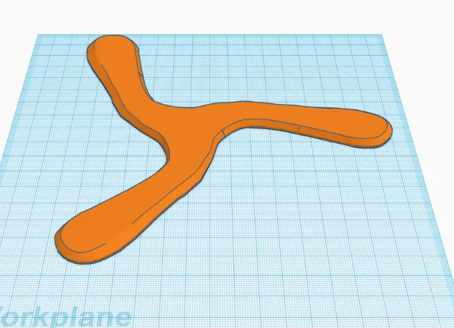 Tải xuống file STL Boomerang 3 cánh cho máy in 3D - Image 1