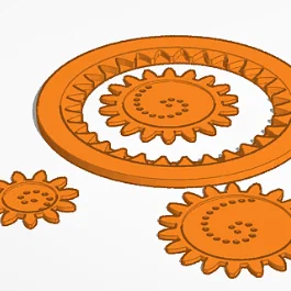 Bộ thước vẽ hình học Spirograph tự in 3D cho bé sáng tạo