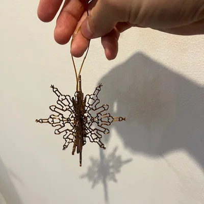 Bông tuyết dương vật 3D (3D Penis Snowflake) bản có rãnh