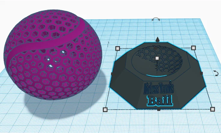 Mô hình quả bóng Tennis không hơi và đế trưng bày độc đáo - Image 1