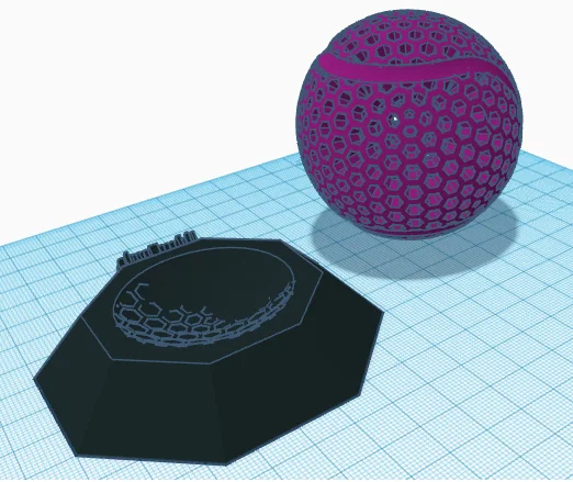 Mô hình quả bóng Tennis không hơi và đế trưng bày độc đáo - Image 2