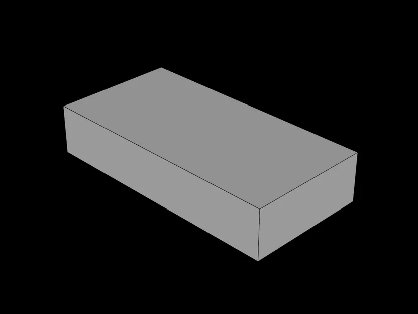 Mô hình gạch phẳng 1x2 tương thích Lego (Tile 3069a) in 3D - Image 1