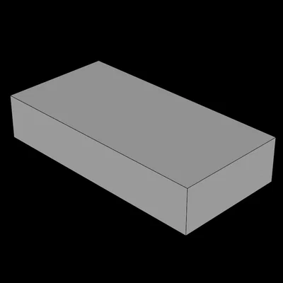 Mô hình gạch phẳng 1x2 tương thích Lego (Tile 3069a) in 3D