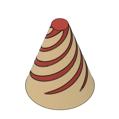 Spiral Cone Fidget: Mô hình nón xoắn giải trí độc đáo cho dân 3D