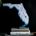 Bản đồ địa hình Florida, USA (FL) kèm thủy hệ - Thumbnail 1