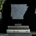 Bản đồ địa hình Arkansas, USA (AR) kèm sông ngòi - Thumbnail 1