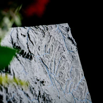 Bản đồ địa hình Arizona, USA (AZ) kèm sông ngòi