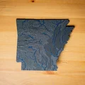 Bản đồ địa hình Arkansas, USA (AR) kèm sông ngòi - Thumbnail 5