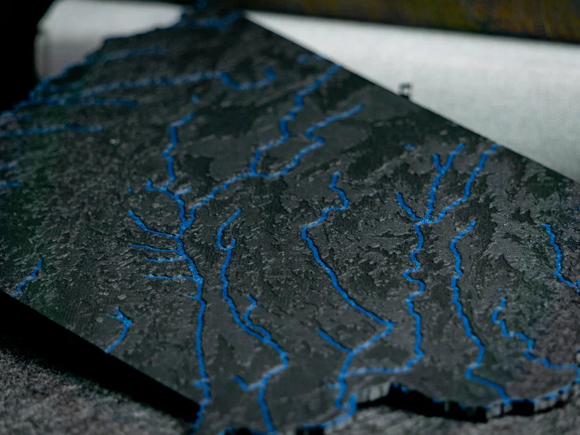 Bản đồ địa hình Iowa, USA (IA) kèm sông ngòi - Image 8