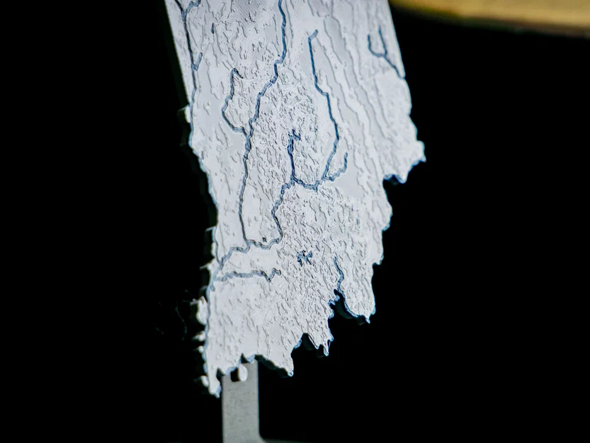 Bản đồ địa hình Indiana, USA (IN) kèm sông ngòi - Image 5