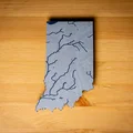 Bản đồ địa hình Indiana, USA (IN) kèm sông ngòi - Thumbnail 8