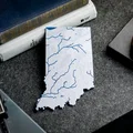 Bản đồ địa hình Indiana, USA (IN) kèm sông ngòi - Thumbnail 9
