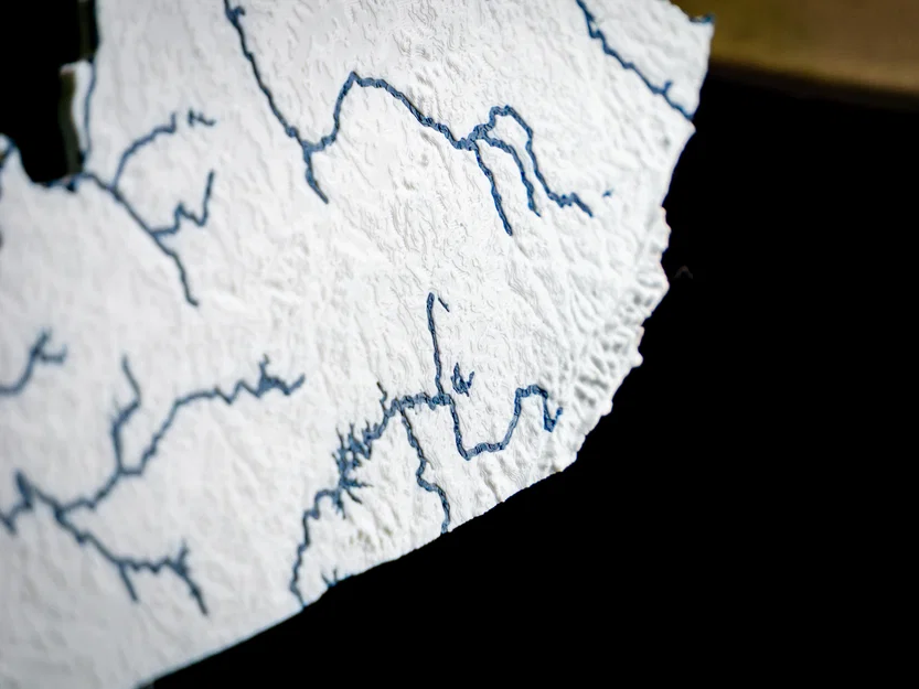 Bản đồ địa hình Kentucky, USA (KY) kèm sông ngòi - Image 3