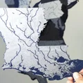 Bản đồ địa hình Louisiana, USA (LA) kèm sông ngòi - Thumbnail 3