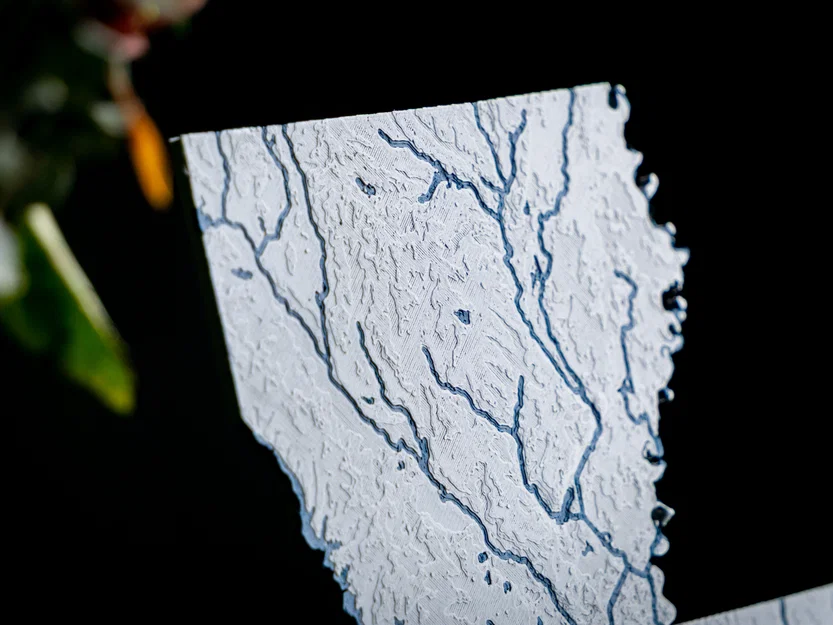 Bản đồ địa hình Louisiana, USA (LA) kèm sông ngòi - Image 6