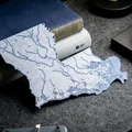 Bản đồ địa hình Louisiana, USA (LA) kèm sông ngòi - Thumbnail 9