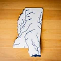 Bản đồ địa hình Mississippi, USA (MS) kèm sông ngòi - Thumbnail 8