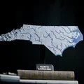 Bản đồ địa hình North Carolina, USA (NC) kèm sông ngòi - Thumbnail 9