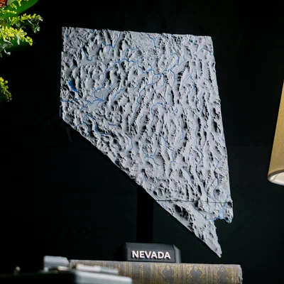 Bản đồ địa hình Nevada, USA (NV) kèm sông suối