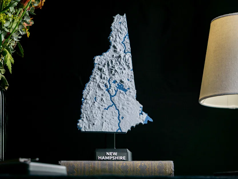 Bản đồ địa hình New Hampshire, USA (NH) kèm sông suối - Image 5