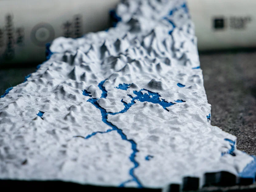 Bản đồ địa hình New Hampshire, USA (NH) kèm sông suối - Image 8