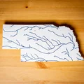 Bản đồ địa hình Nebraska, USA (NE) kèm sông ngòi - Thumbnail 9