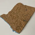 Bản đồ địa hình Oregon, USA (OR) 2 màu kèm sông hồ & thủy văn - Thumbnail 8