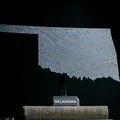 Bản đồ địa hình Oklahoma, USA (OK) kèm sông ngòi - Thumbnail 3
