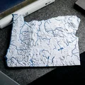 Bản đồ địa hình Oregon, USA (OR) 2 màu kèm sông hồ & thủy văn - Thumbnail 19
