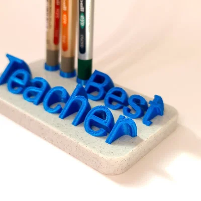 Ống cắm bút để bàn “Best Teacher”