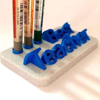 Ống cắm bút để bàn “Best Teacher”