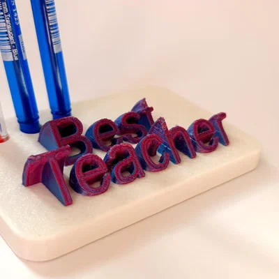 Ống cắm bút để bàn “Best Teacher”