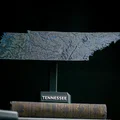 Bản đồ địa hình Tennessee, USA (TN) có sông ngòi - Thumbnail 3