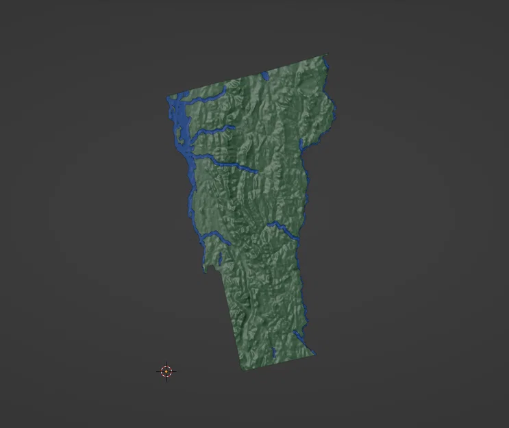 Bản đồ địa hình Vermont, USA (VT) kèm sông suối - Image 2