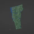 Bản đồ địa hình Vermont, USA (VT) kèm sông suối - Thumbnail 2