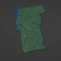 Bản đồ địa hình Vermont, USA (VT) kèm sông suối - Thumbnail 3