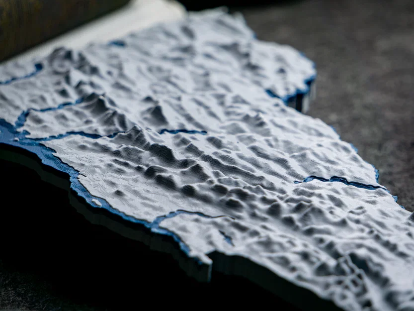 Bản đồ địa hình Vermont, USA (VT) kèm sông suối - Image 8