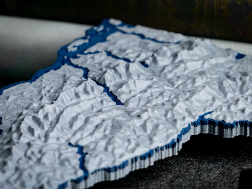 Bản đồ địa hình Vermont, USA (VT) kèm sông suối - Image 10