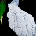 Bản đồ địa hình nổi Wisconsin, USA (WI) kèm sông ngòi - Thumbnail 3