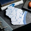 Bản đồ địa hình nổi Wisconsin, USA (WI) kèm sông ngòi - Thumbnail 8