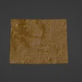 Bản đồ địa hình Wyoming, USA (WY) kèm sông suối - Thumbnail 4