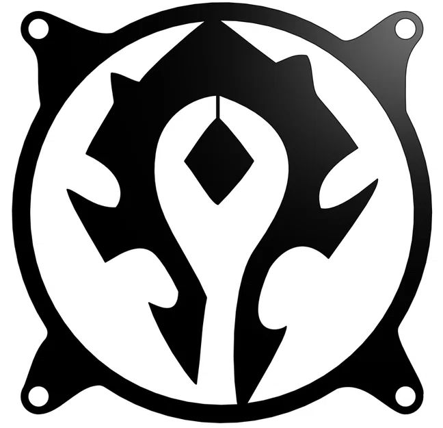 Mặt nạ bảo vệ quạt tản nhiệt 120mm phong cách World of Warcraft - Image 2