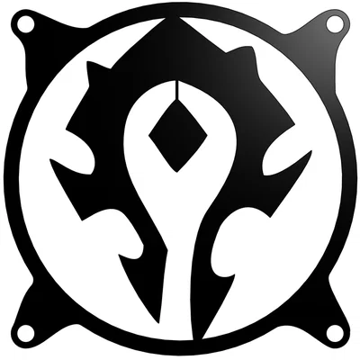 Mặt nạ bảo vệ quạt tản nhiệt 120mm phong cách World of Warcraft