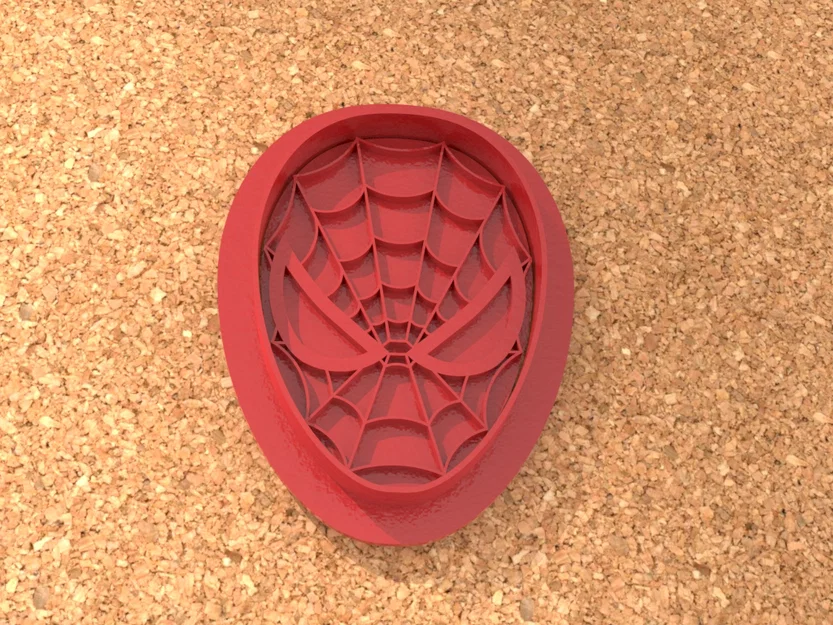 Khuôn cắt bánh quy hình Spiderman có tay cầm in 3D tiện lợi - Image 1