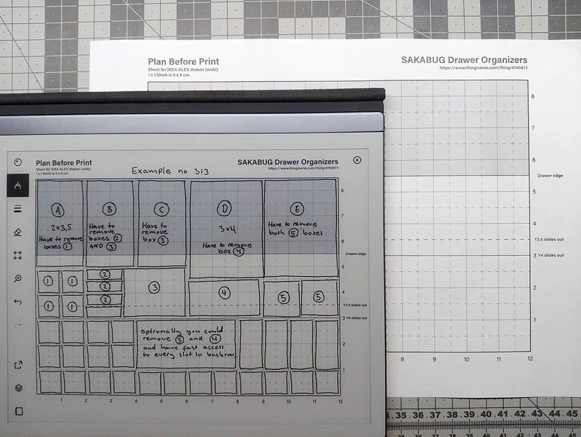 Bộ vách ngăn ngăn kéo Ikea Alex (Drawer Organizers) - Image 4