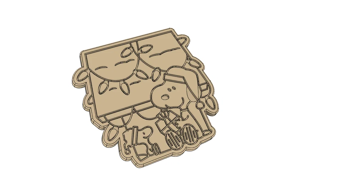 Khuôn cắt bánh quy Snoopy chủ đề Giáng sinh in 3D siêu dễ thương - Image 3